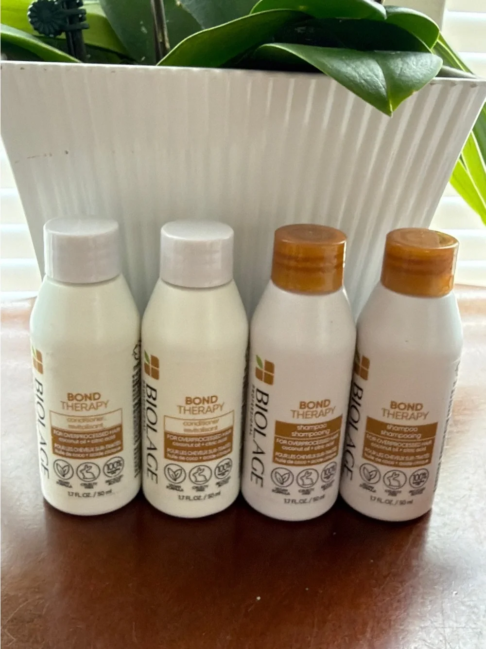 Bond Therapy Shampoo & Conditioner Mini Set - White/Gold